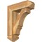 Ekena Millwork Balboa Arts and Crafts Rough Sawn Bracket w/ Offset Brace, Western Red Cedar, 6"W x 18"D x 22"H BKT0604X18X22BOA03RWR - alternate 1